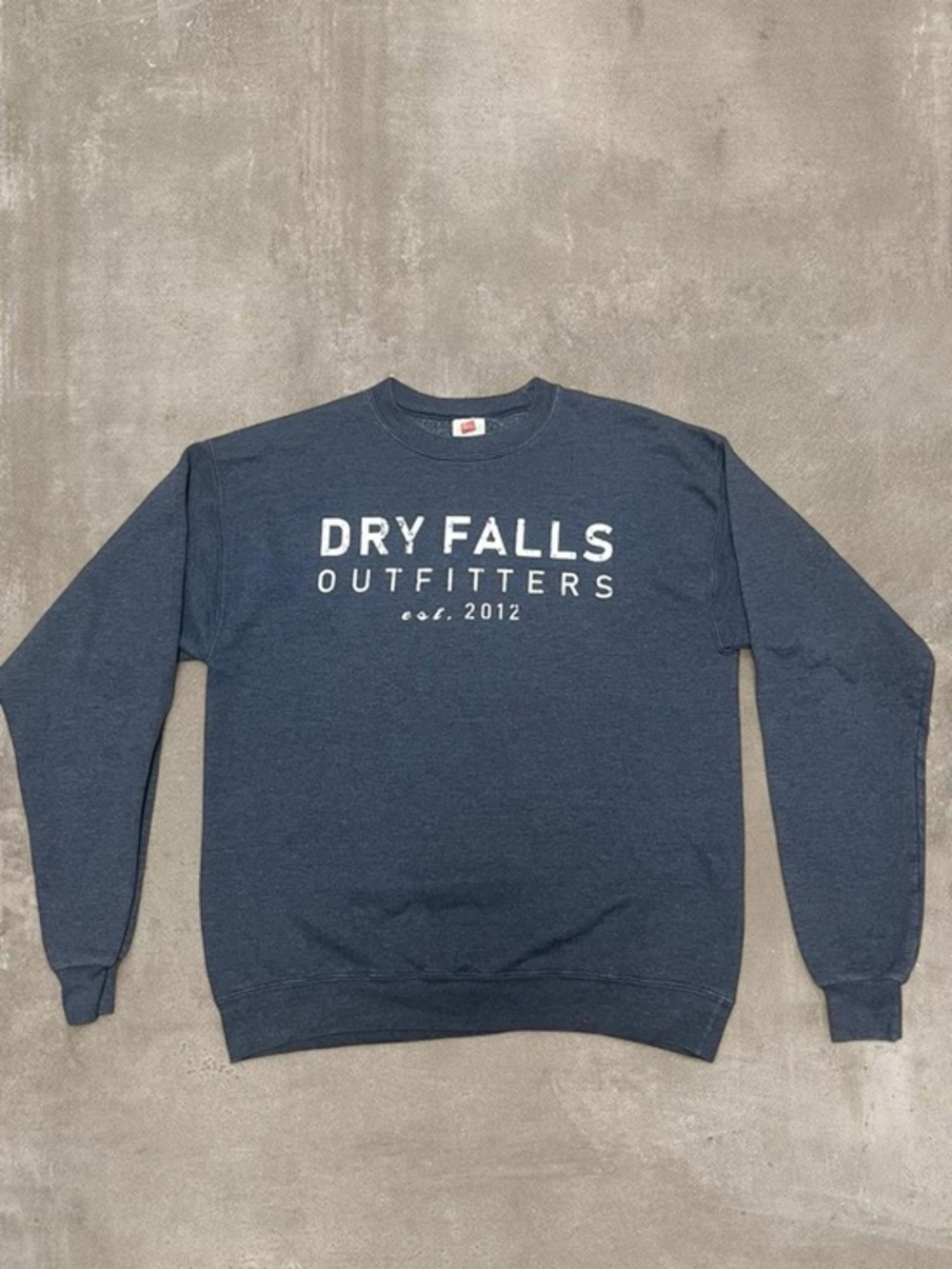 Hanes Vintage Crewneck Sweatshirt Men’s Medium Blue Dry Falls Outfitters